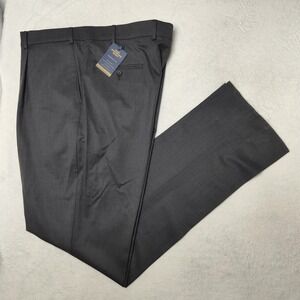 Hart Schaffner Marx Pants Mens 42 Gray Wool Spandex Chicago Stretch Unfinished